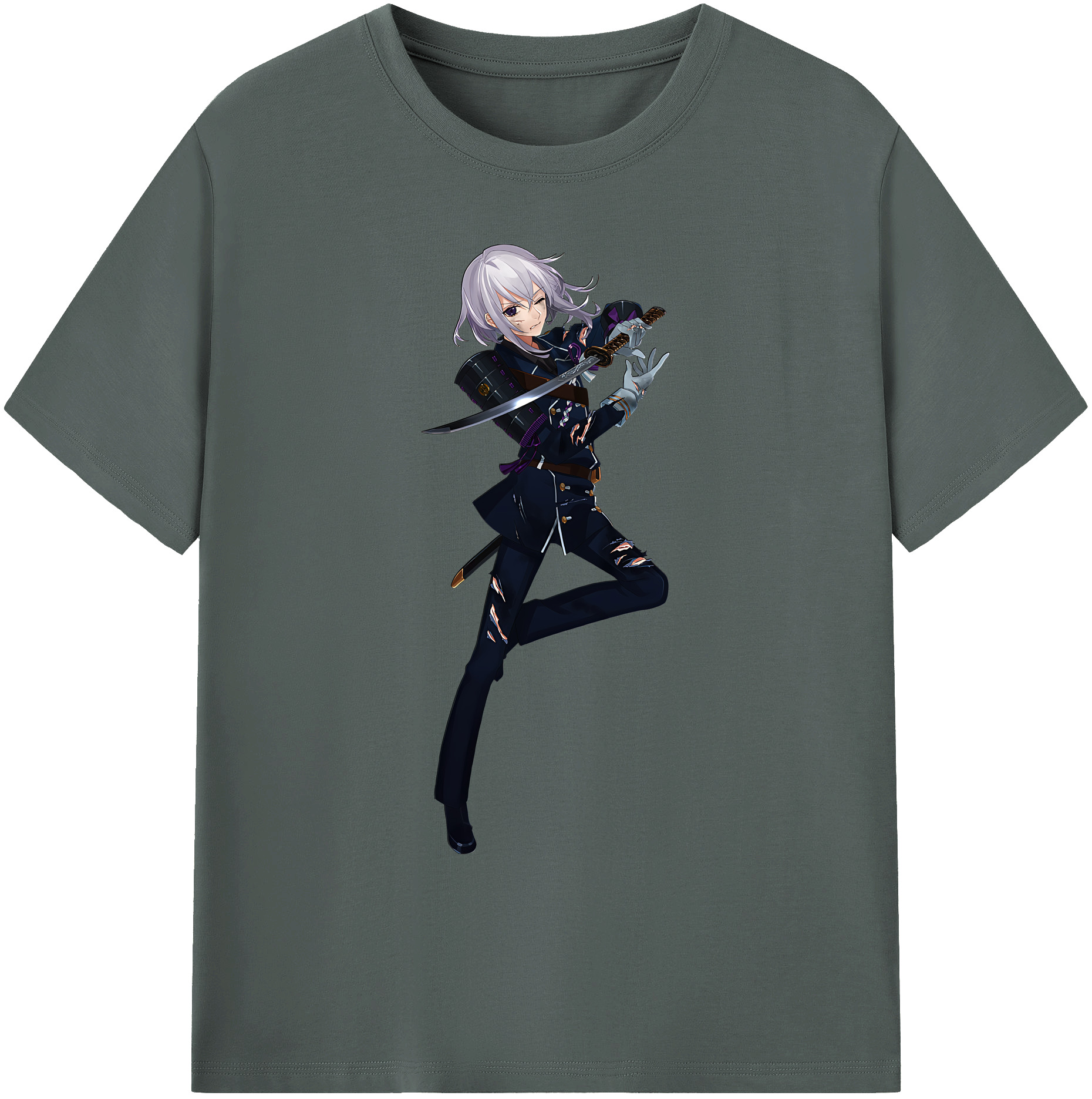 （画像用） 刀剣乱舞 Touken Ranbu 綿100％ メンズ半袖Tシャツ｜肌触りやわらか＆通気性